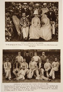 Tennis at Exmouth in the 80s and the Australian Cricket team who toured England in 1884, photographs from The Times